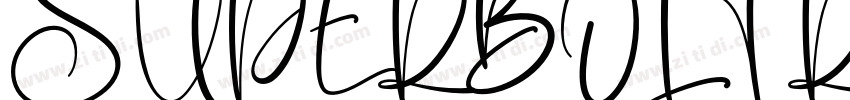SUPERBOLT Regular字体转换